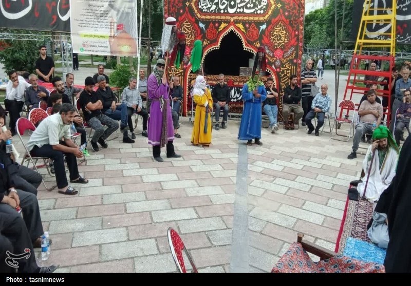 نغمه‌های عاشورا در نسیم‌شهر طنین‌انداز شد