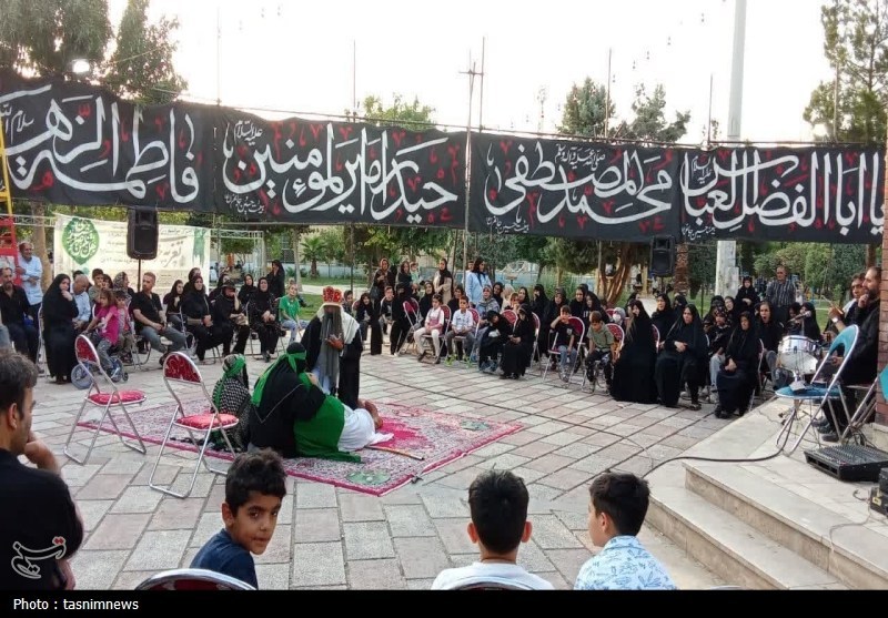 نغمه‌های عاشورا در نسیم‌شهر طنین‌انداز شد