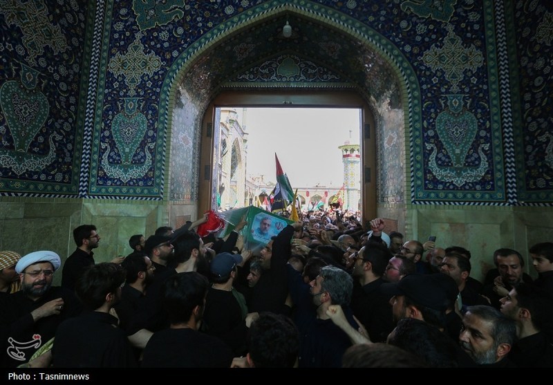 وداع باشکوه امت با سردار مقاومت؛ تشییع حماسی شهید ایزدی در قم+ تصاویر