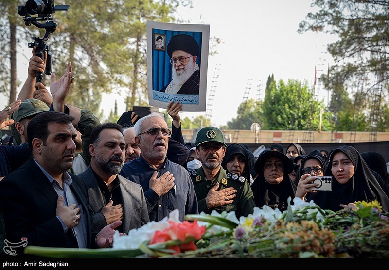 پیکر سردار شهید غیب‌پرور وارد شیراز شد + تصاویر