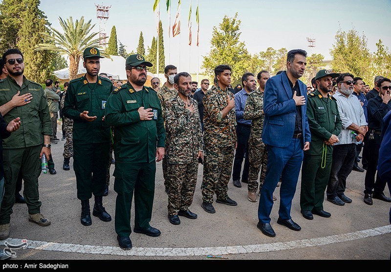 پیکر سردار شهید غیب‌پرور وارد شیراز شد + تصاویر
