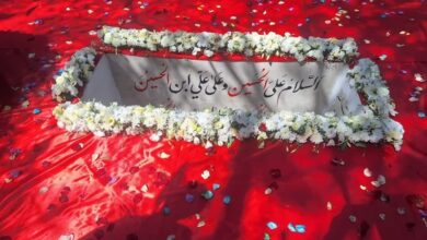 پیکر شهید غیب‌پرور در آغوش خاک آرام گرفت + تصویر