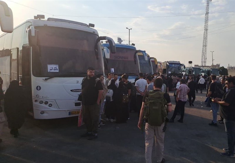 اعزام موفق بیش از 4500 زائر اربعین از اسلامشهر به مرز مهران با 128 دستگاه اتوبوس+تصویر