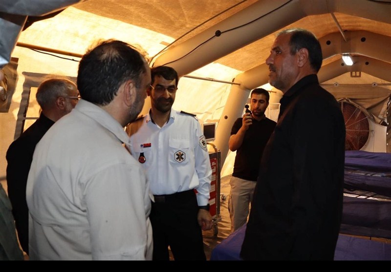 بازدید فرمانده سپاه کردستان از بیمارستان مرز باشماق+تصاویر