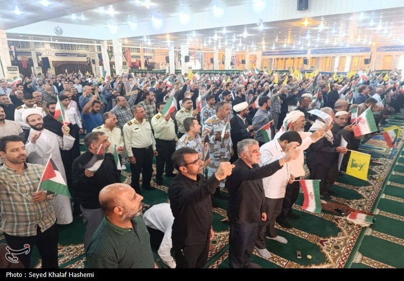 برگزاری تجمع جمعه خشم و نصر در بوشهر