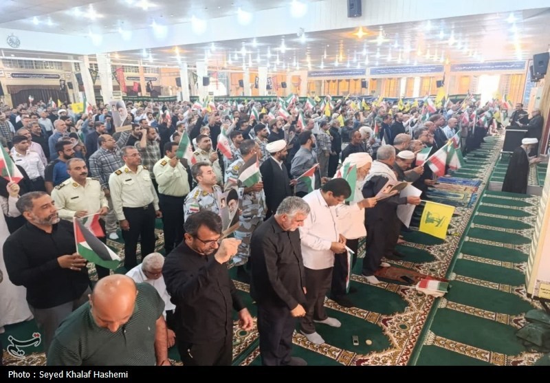 برگزاری تجمع جمعه خشم و نصر در بوشهر