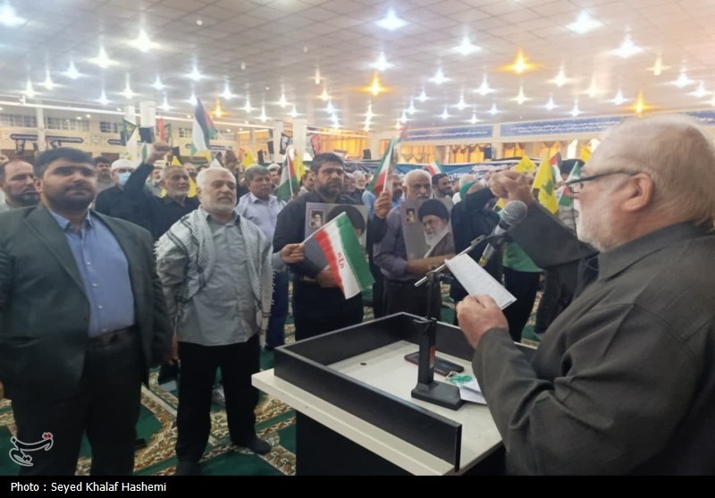 برگزاری تجمع جمعه خشم و نصر در بوشهر