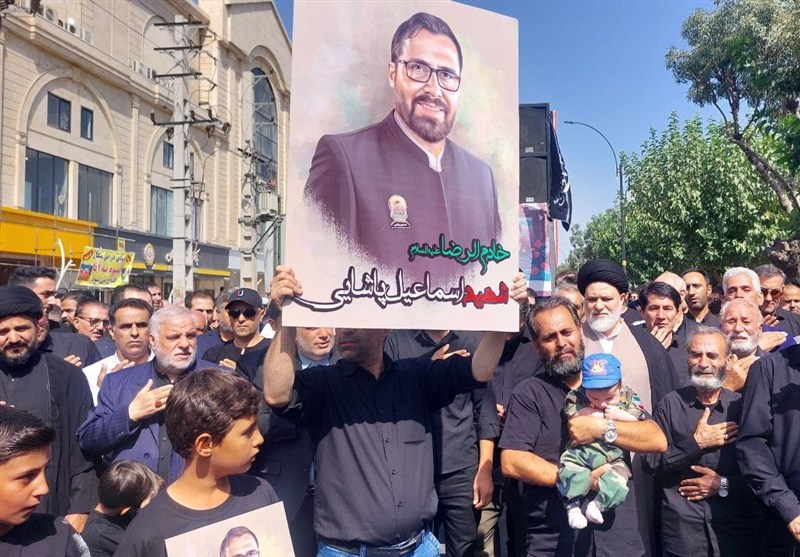 تشییع باشکوه پیکر شهید پاسدار اسماعیل پاشایی در بهارستان+تصویر و فیلم