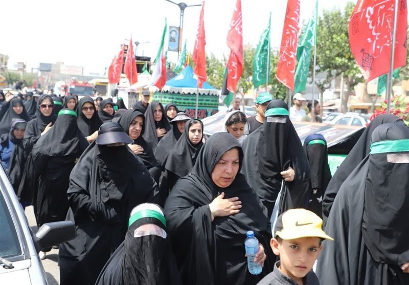 شهر گلستان یکپارچه در سوگ عشق؛ هم‌نوا با کاروان حسینی+تصویر