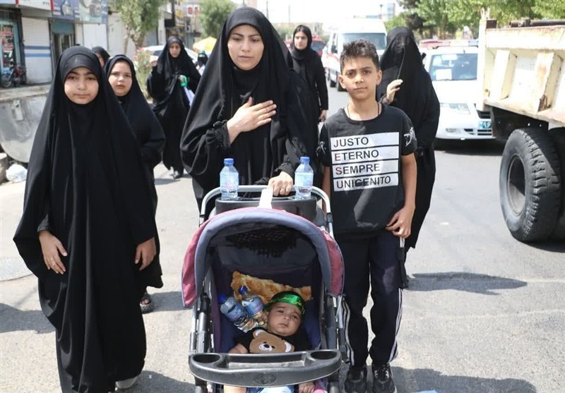 شهر گلستان یکپارچه در سوگ عشق؛ هم‌نوا با کاروان حسینی+تصویر
