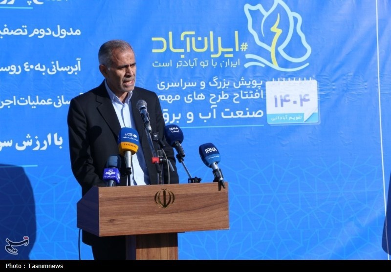 فاز دوم تصفیه‌خانه فاضلاب زنجان افتتاح شد