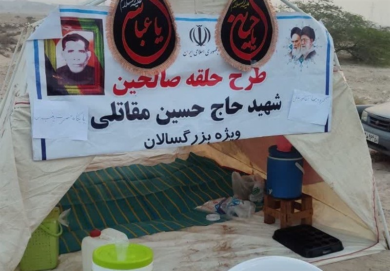 پیاده‌روی باشکوه جاماندگان اربعین حسینی در بندر دیر