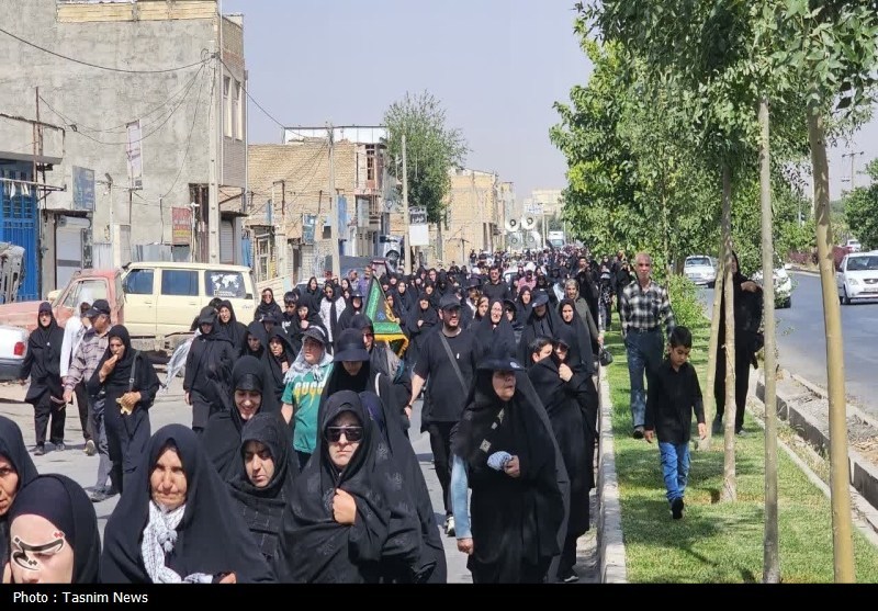 پیاده‌روی جاماندگان اربعین در 59 نقطه چهارمحال و بختیاری + تصاویر