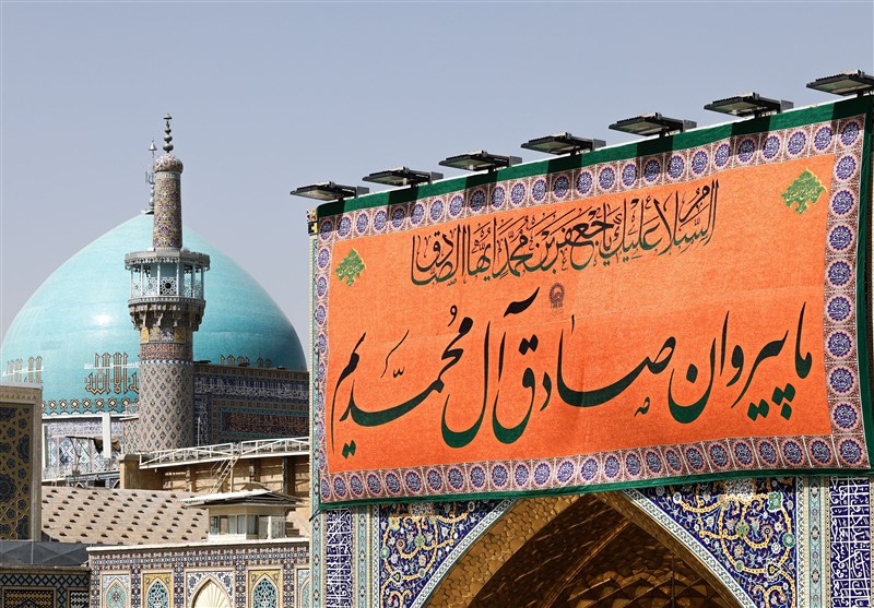 آذین بندی و چراغانی ویژه حرم رضوی در میلاد پیامبر اعظم(ص)
