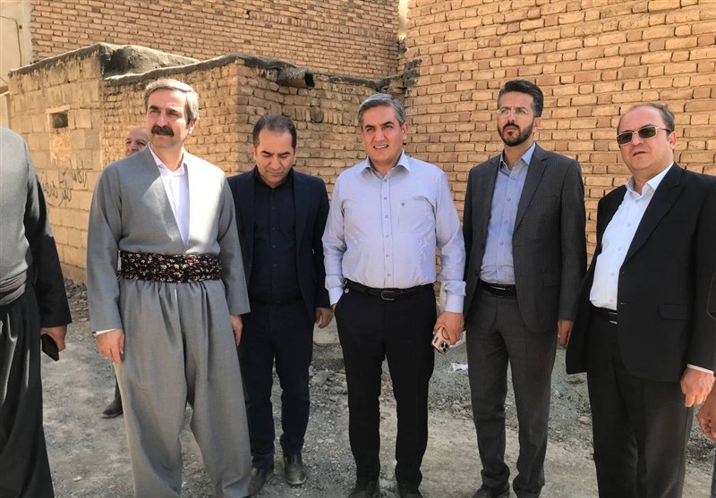 اجرای پروژه‌های عمرانی در روستای قار سنندج شتاب می‌گیرد