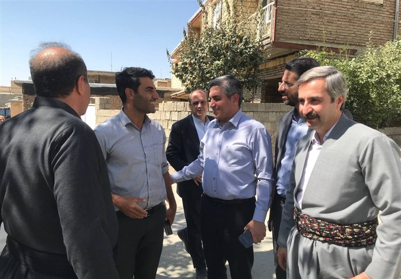 اجرای پروژه‌های عمرانی در روستای قار سنندج شتاب می‌گیرد