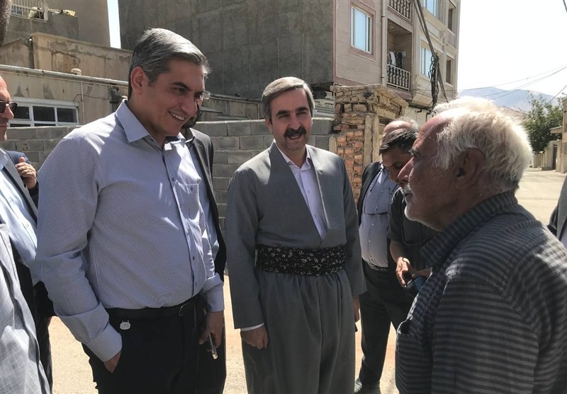 اجرای پروژه‌های عمرانی در روستای قار سنندج شتاب می‌گیرد