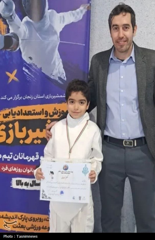اعزام کم‌سن‌ترین شمشیرباز زنجانی به مسابقات قهرمانی کشور