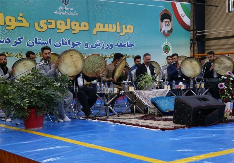 جشن وحدت جامعه ورزش به‌مناسبت میلاد پیامبر(ص) در سنندج+تصاویر