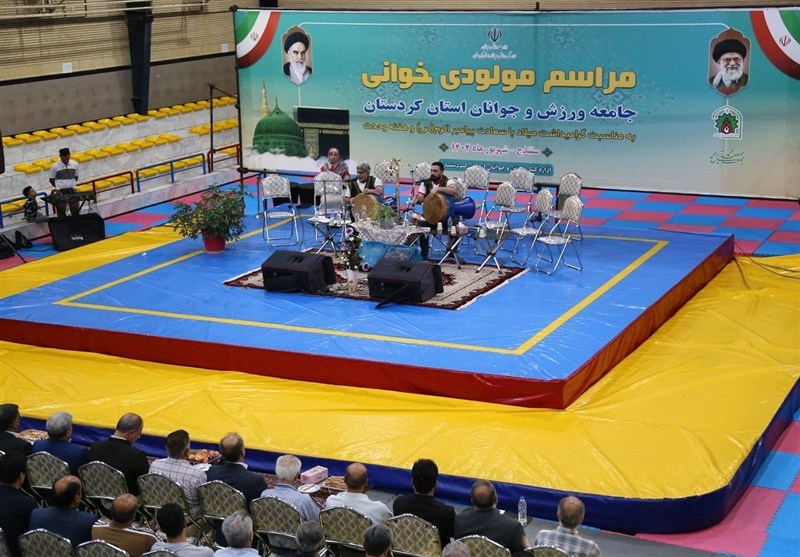 جشن وحدت جامعه ورزش به‌مناسبت میلاد پیامبر(ص) در سنندج+تصاویر