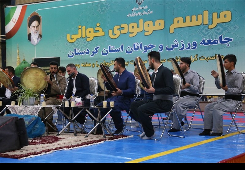 جشن وحدت جامعه ورزش به‌مناسبت میلاد پیامبر(ص) در سنندج+تصاویر