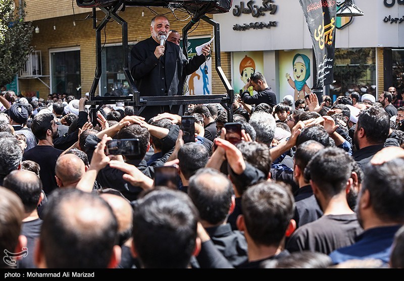 دسته عزاداری شهادت امام حسن عسکری(ع) با حضور آیت‌الله وحیدخراسانی+ تصویر