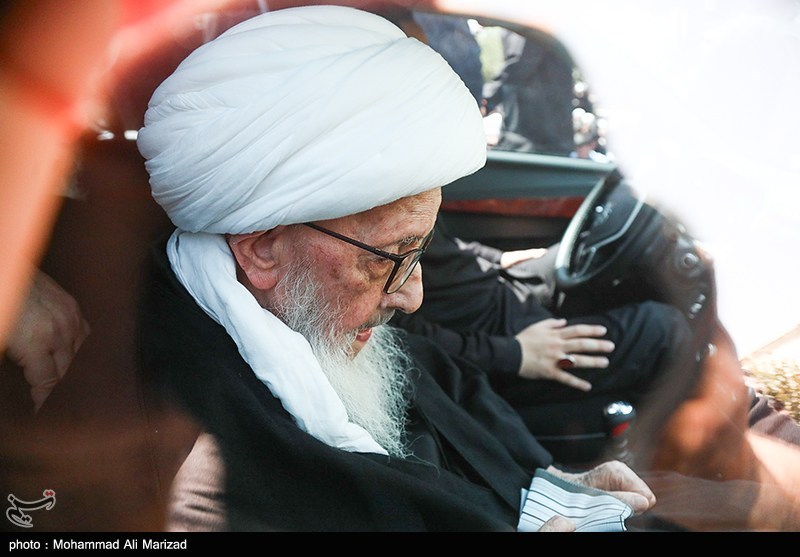 دسته عزاداری شهادت امام حسن عسکری(ع) با حضور آیت‌الله وحیدخراسانی+ تصویر