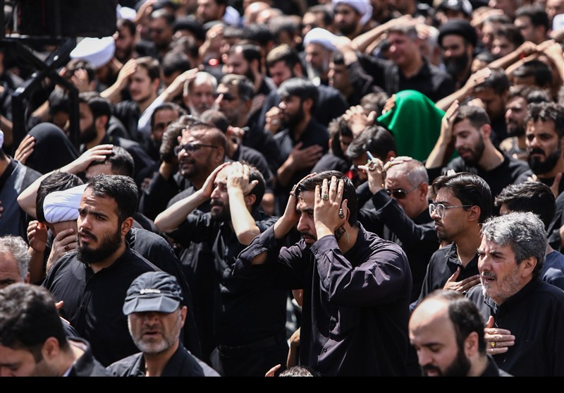 دسته عزاداری شهادت امام حسن عسکری(ع) با حضور آیت‌الله وحیدخراسانی+ تصویر