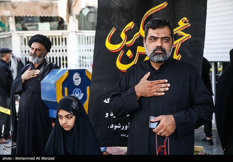 دسته عزاداری شهادت امام حسن عسکری(ع) با حضور آیت‌الله وحیدخراسانی+ تصویر