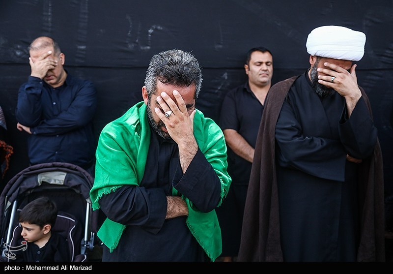 دسته عزاداری شهادت امام حسن عسکری(ع) با حضور آیت‌الله وحیدخراسانی+ تصویر