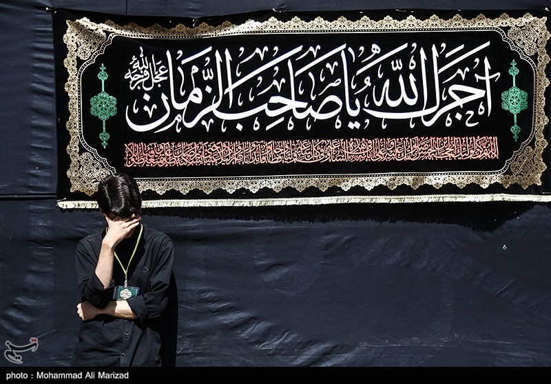 دسته عزاداری شهادت امام حسن عسکری(ع) با حضور آیت‌الله وحیدخراسانی+ تصویر