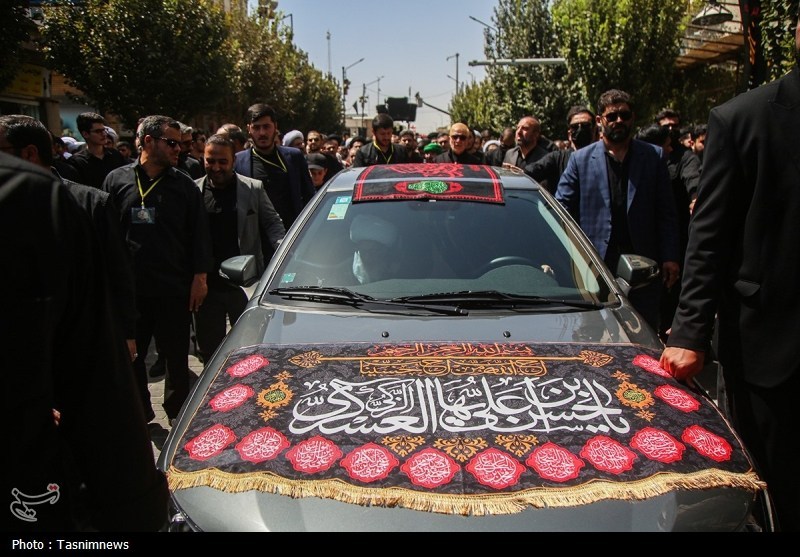 دسته عزاداری شهادت امام حسن عسکری(ع) با حضور آیت‌الله وحیدخراسانی+ تصویر