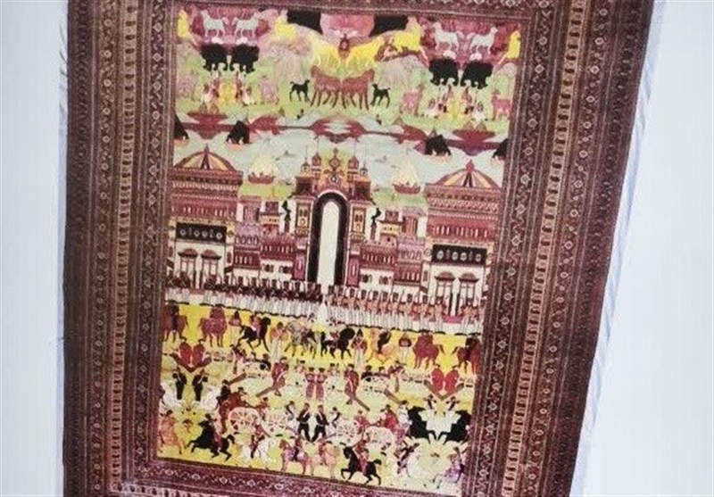 رونمایی از بزرگ‌ترین فرش تصویری تاریخی در بیرجند