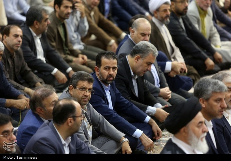 مراسم خطبه‌خوانی خادمان در آستانه سالروز ورود حضرت معصومه(س) به قم+ تصویر