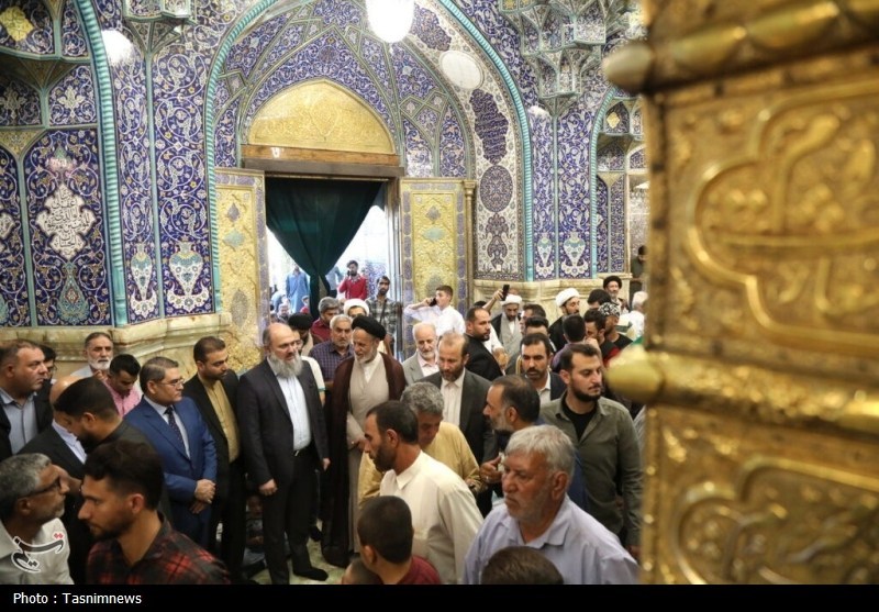 وزیر تجارت پاکستان حرم حضرت معصومه(س) را زیارت کرد + تصاویر