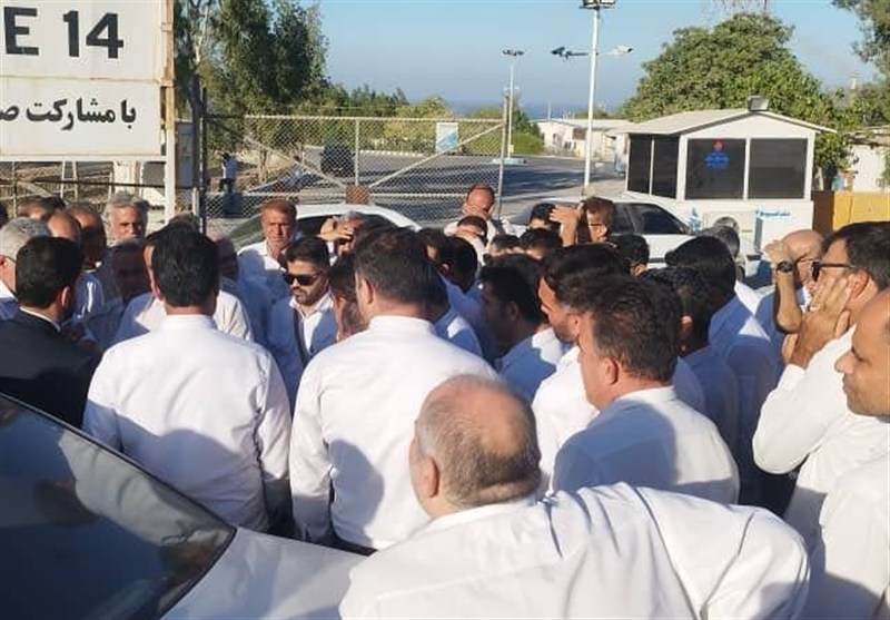 پرداخت معوقات کارگران فاز 14 کنگان با ورود دادستان کنگان