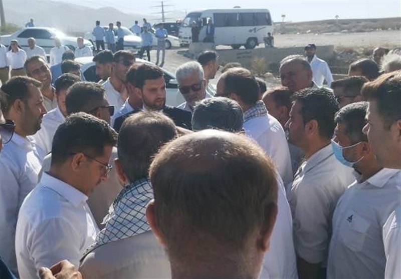 پرداخت معوقات کارگران فاز 14 کنگان با ورود دادستان کنگان