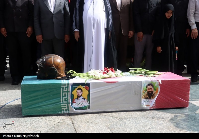 پیکر آتش‌نشان فداکار مشهدی تشییع شد