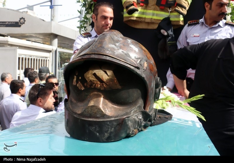 پیکر آتش‌نشان فداکار مشهدی تشییع شد