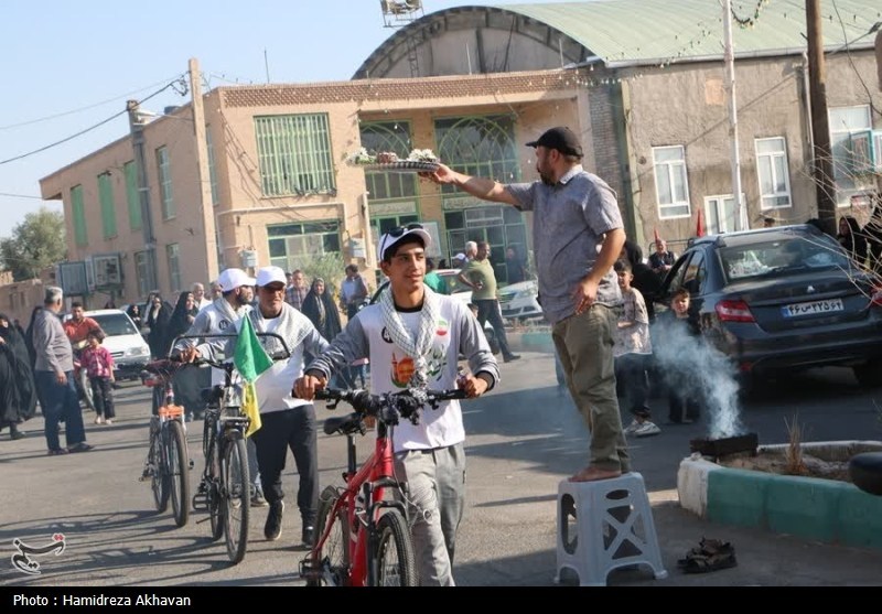 کاروان دوچرخه‌سواری فدائیان ولایت بهاباد عازم مشهد شد