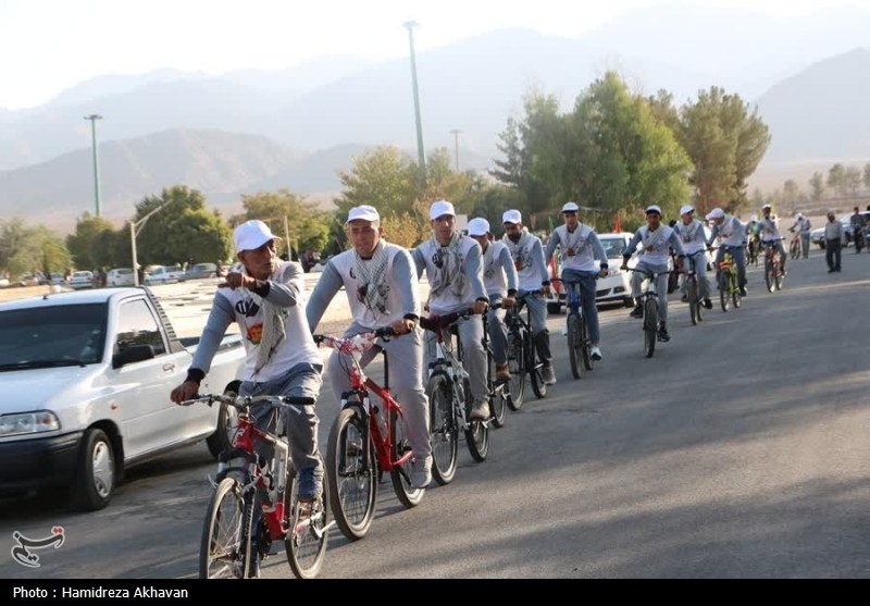کاروان دوچرخه‌سواری فدائیان ولایت بهاباد عازم مشهد شد