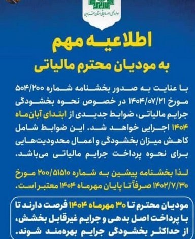 سازمان امور مالیاتی کشور , 