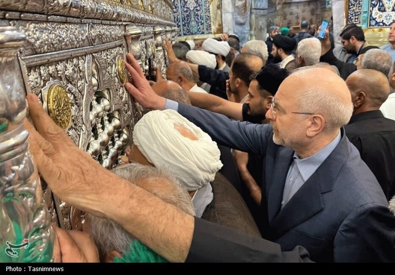 حضور قالیباف بر مزار شهید حاج رمضان+ تصویر