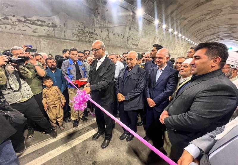 طولانی‌ترین تونل جاده‌ای کرمانشاه افتتاح شد+ تصویر