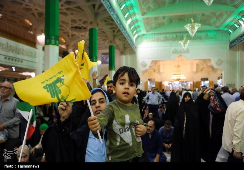 نخستین سالگرد شهادت طلایه‌داران محور مقاومت در قم برگزار شد+ تصویر