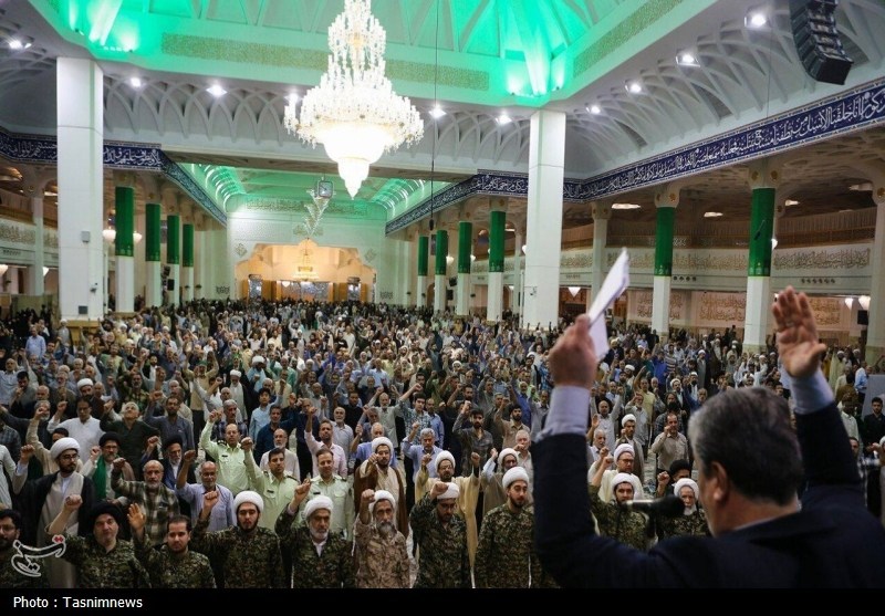 نخستین سالگرد شهادت طلایه‌داران محور مقاومت در قم برگزار شد+ تصویر