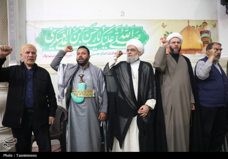 نخستین سالگرد شهادت طلایه‌داران محور مقاومت در قم برگزار شد+ تصویر