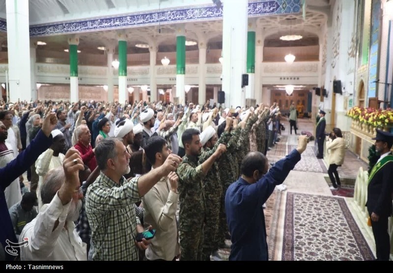 نخستین سالگرد شهادت طلایه‌داران محور مقاومت در قم برگزار شد+ تصویر