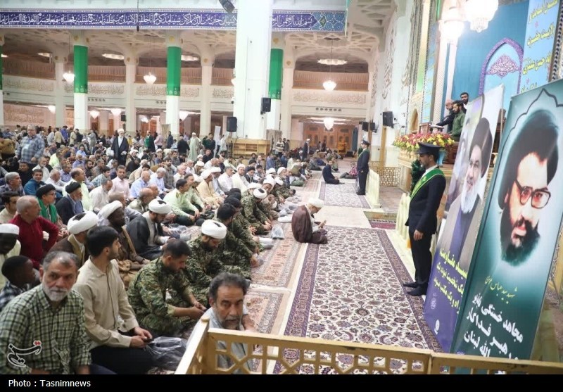 نخستین سالگرد شهادت طلایه‌داران محور مقاومت در قم برگزار شد+ تصویر