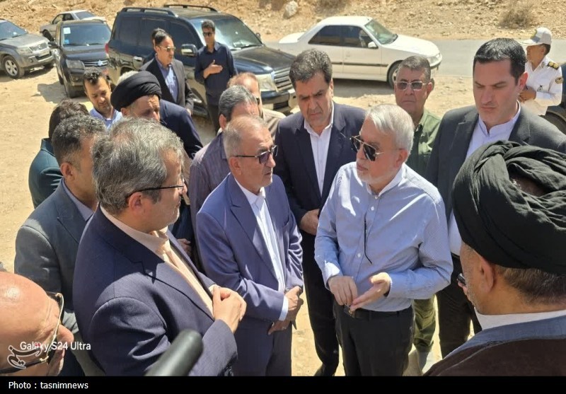 وزیر میراث فرهنگی از چشمه بلقیس چرام بازدید کرد+تصاویر